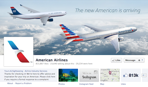 American Airlines Facebook